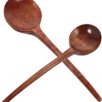 2pcs Ramen Soup Spoons Japanese Long Handled Rice Spoon Set for Cooking Stirring and Serving Ideal for Soups Stews and Asian Dishes