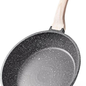 Nonstick Frying Pan Skillet,Non Stick Granite Fry Pan Egg Pan Omelet Pans, Stone Cookware Chef's Pan, PFOA Free,Induction Compatible(Classic Granite, 8-Inch)